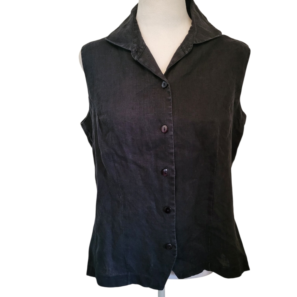 Preston & York Plus Sleeveless Top Black sz 14